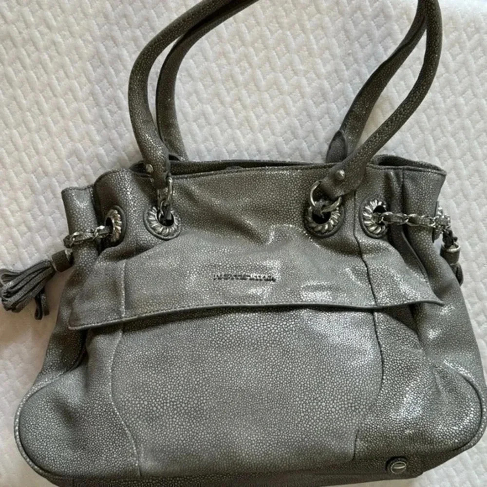 Judith Ripka Grey Satchel Bag